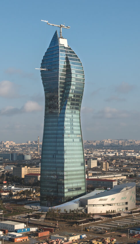 Photograph of. Socar Tower